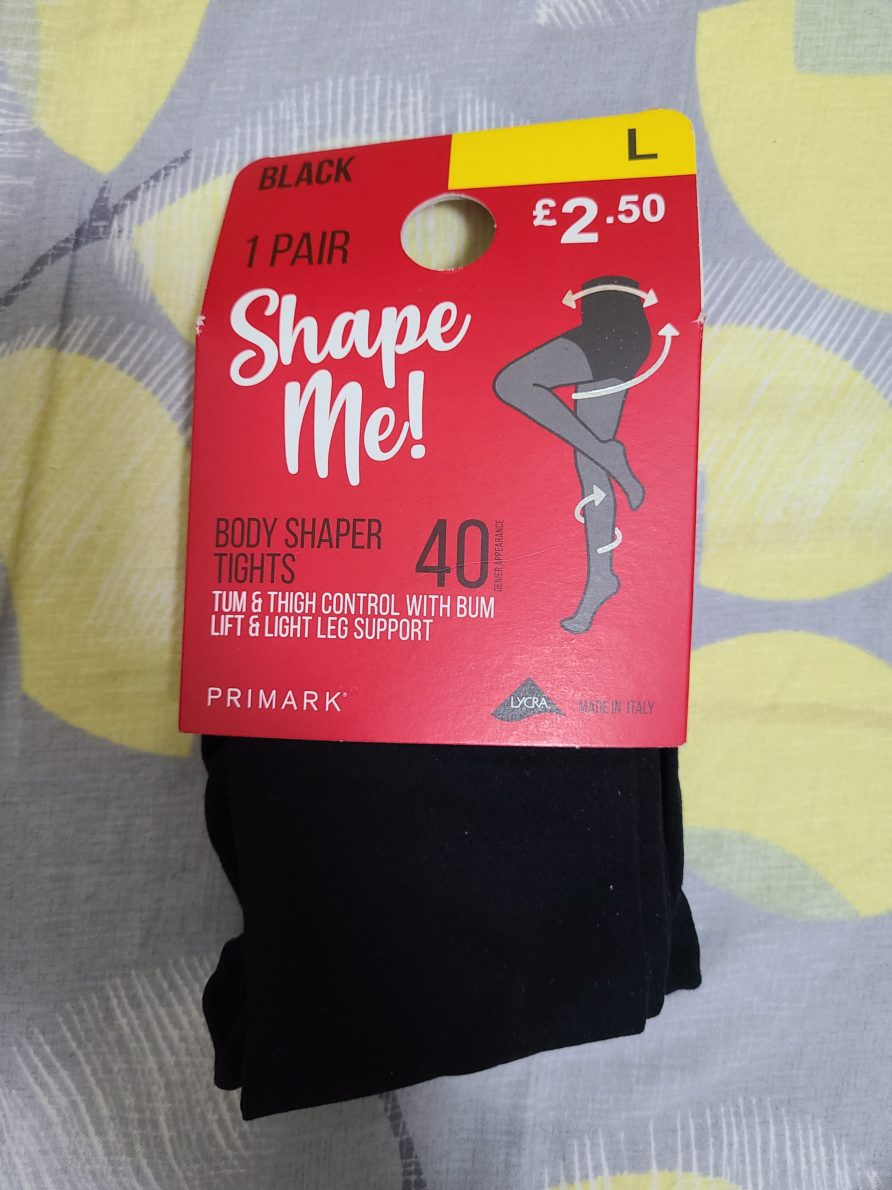 Primark body shaper tights 40D – Noel的絲襪世界